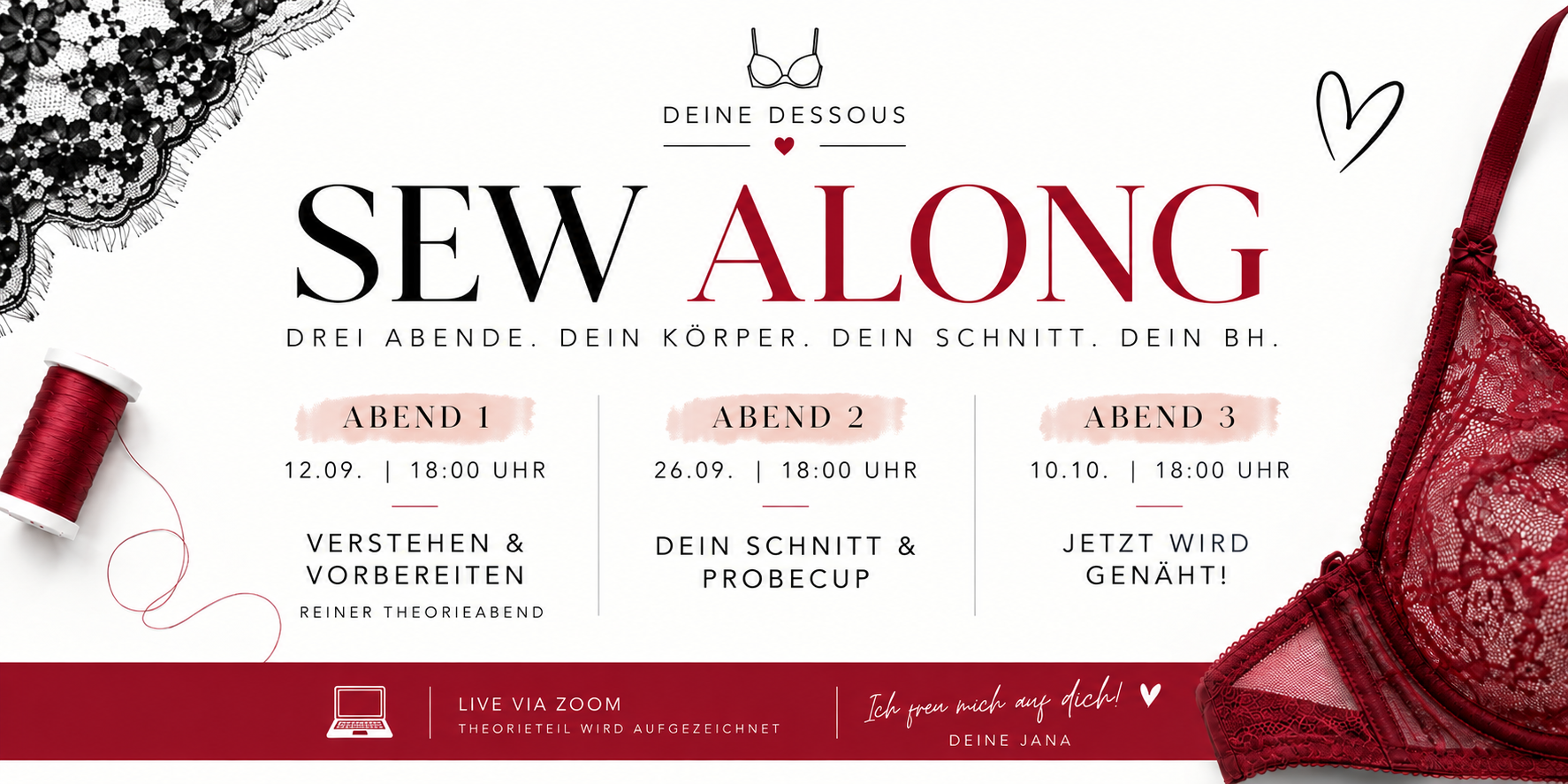 Die drei Sew-Along-Termine im Überblick